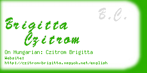 brigitta czitrom business card